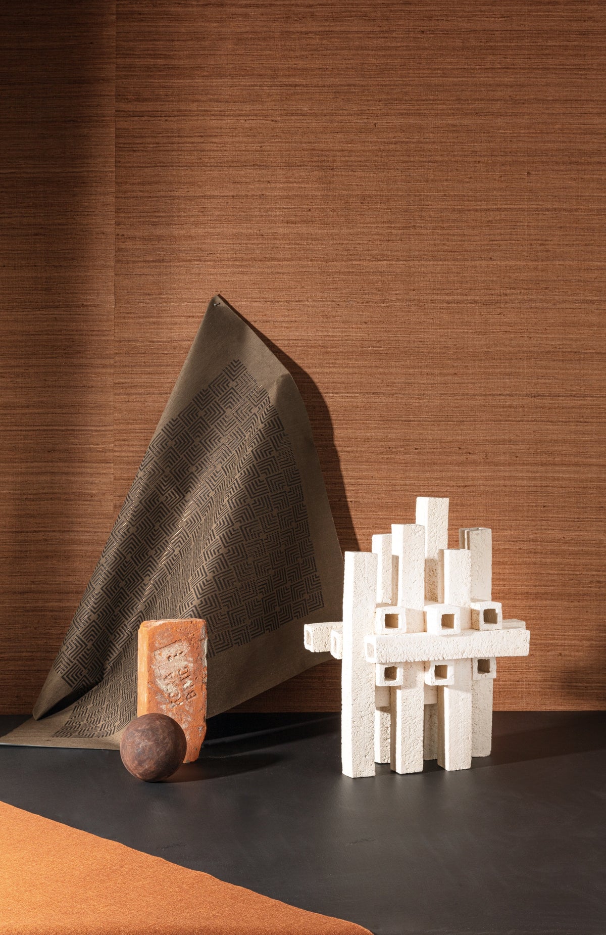 Masureel behang Cocoon Raffia in interieur