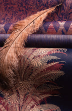 Masureel behang Verdura Burgundy in interieur