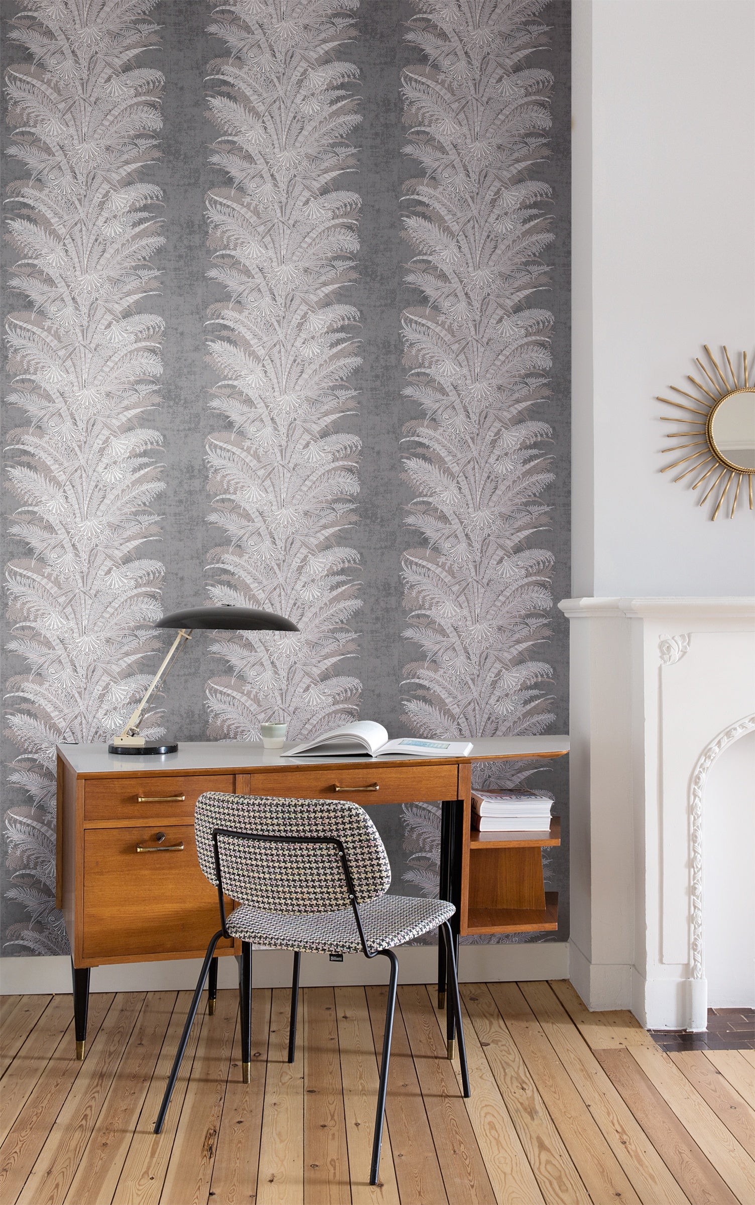 Masureel behang Verdura Woodrose in interieur