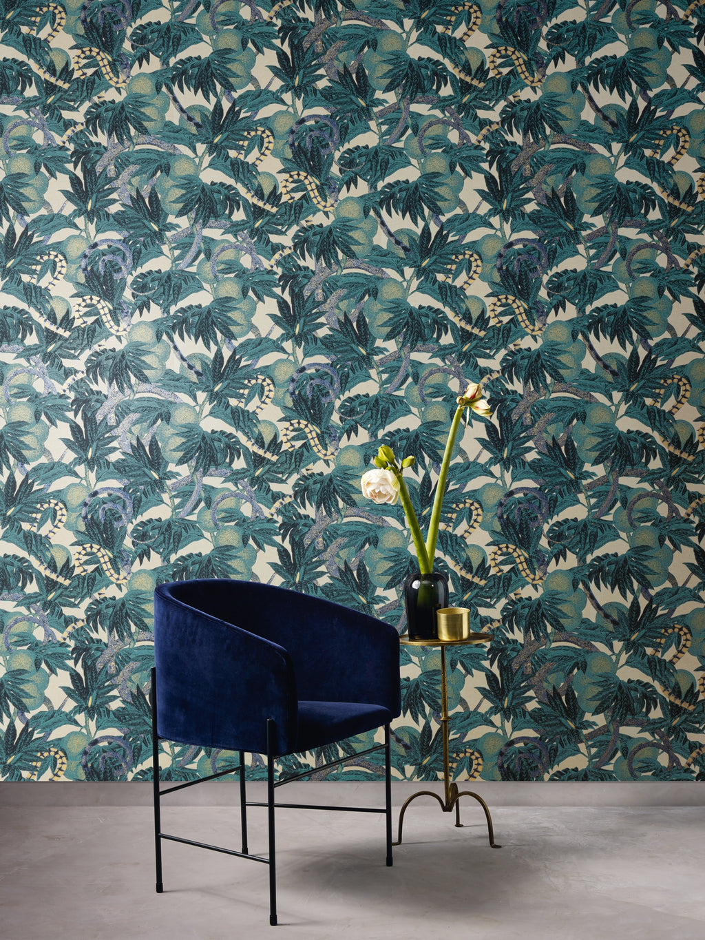 Masureel behang Equator Jungle in interieur