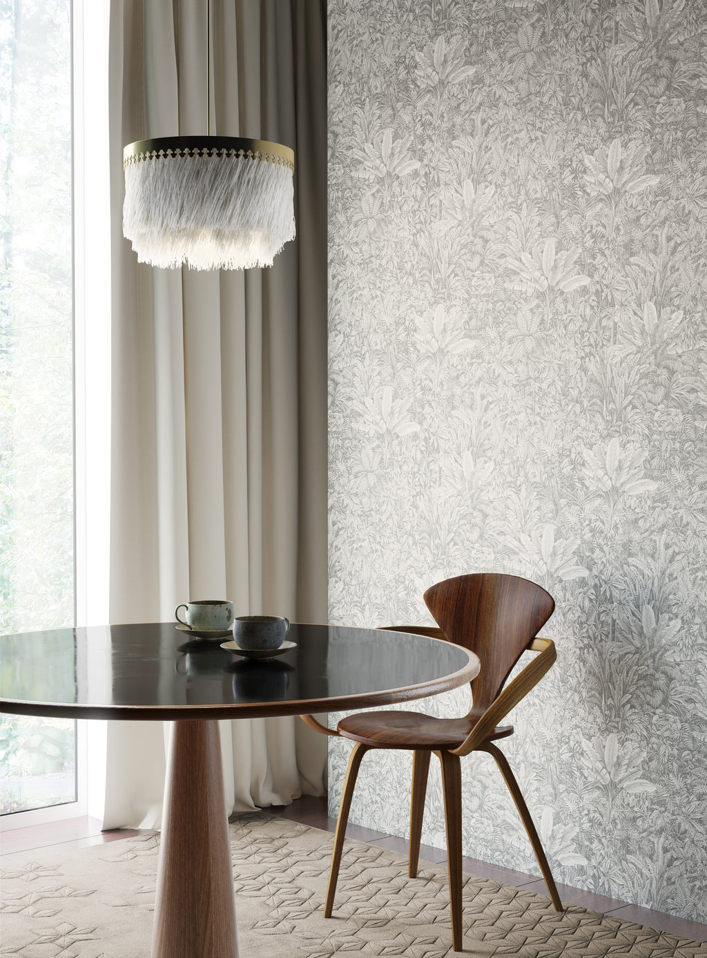 Masureel behang Sauvage Moonlight in interieur