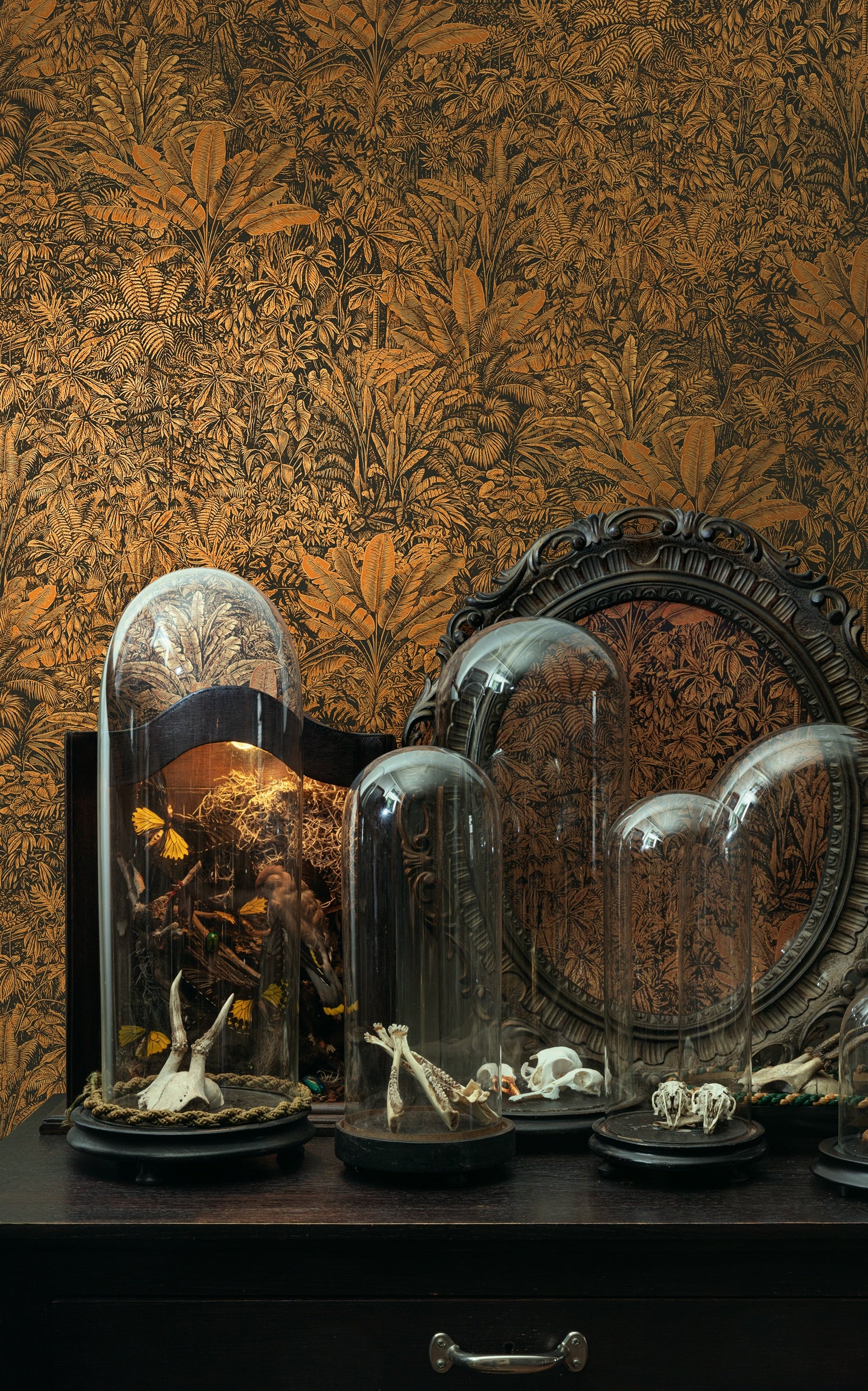 Masureel behang Sauvage Mandarin in interieur