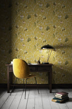 Masureel behang Papaya Jungle in interieur