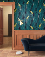 Masureel behang Eden Aqua in interieur