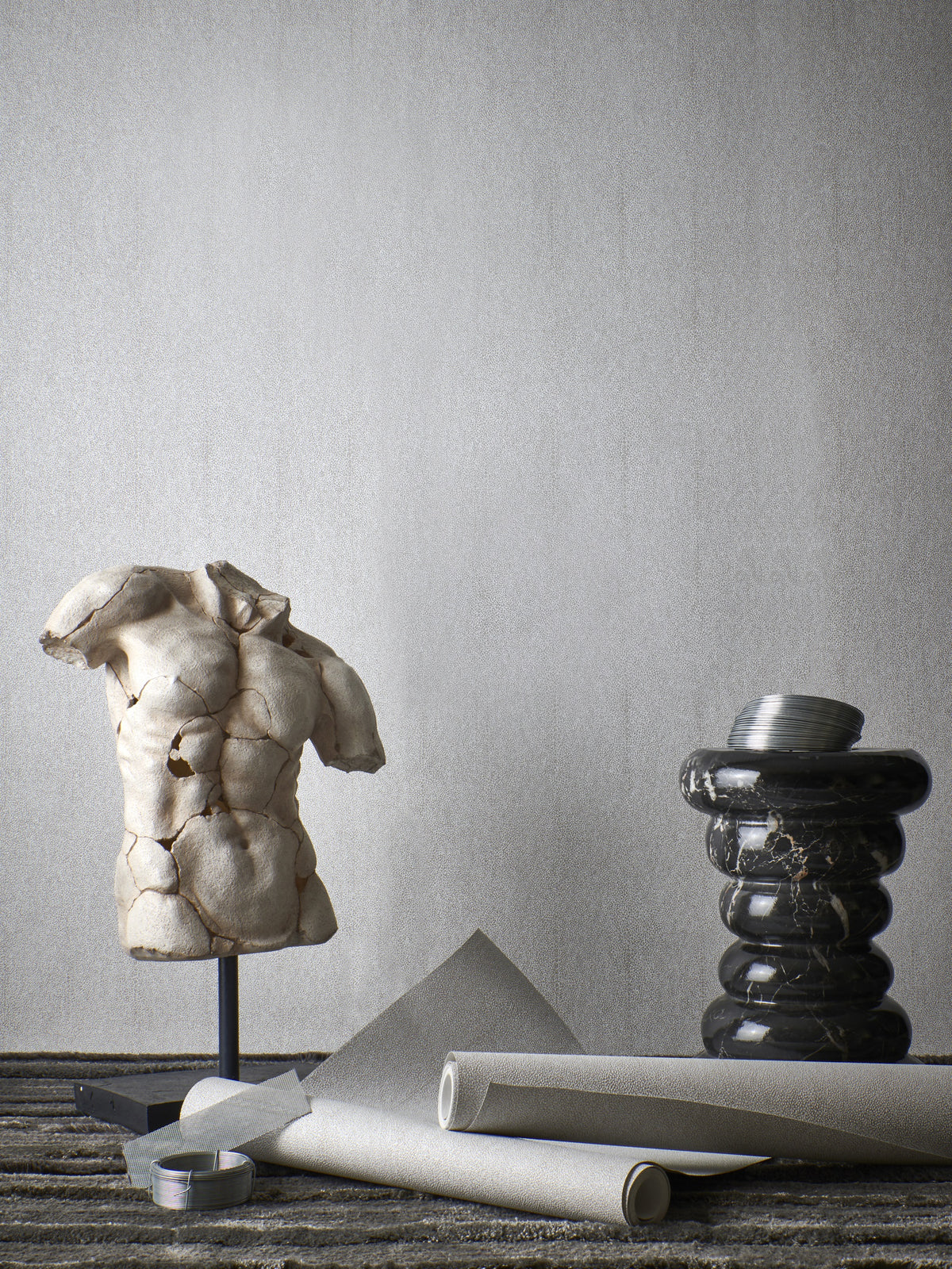 Masureel behang Iguana Clay in interieur