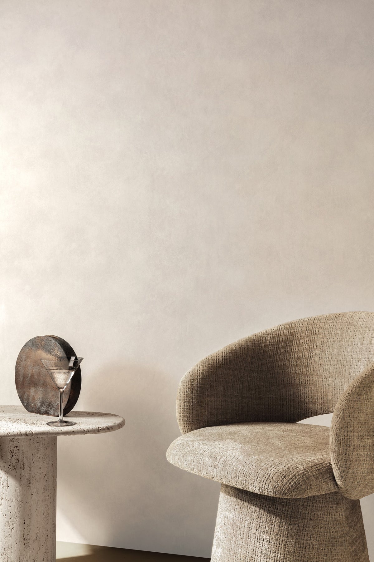 Masureel behang Calce Linen in interieur
