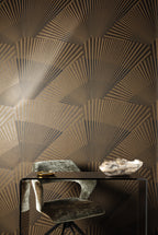 Masureel behang Raggiera Bronze in interieur