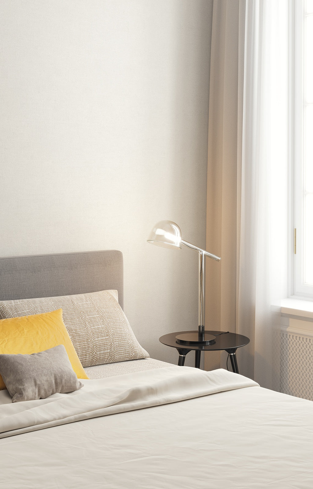 Masureel behang Lys Snow in interieur