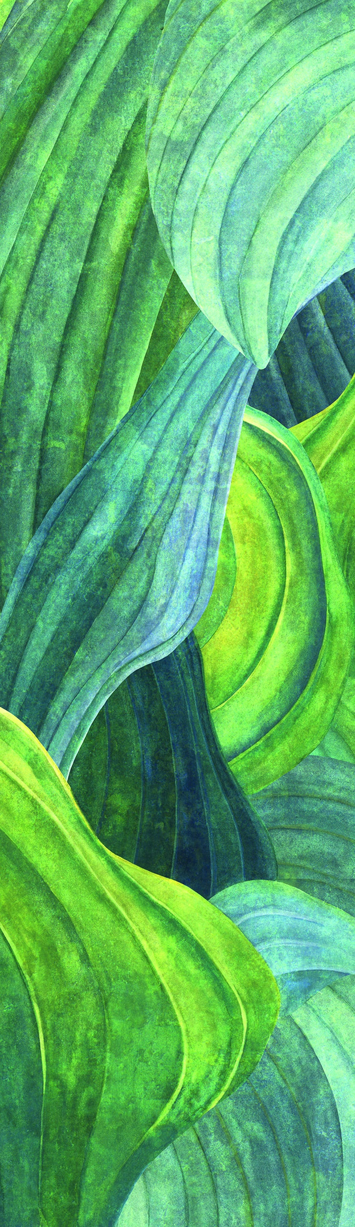 Masureel behang Hosta Aqua