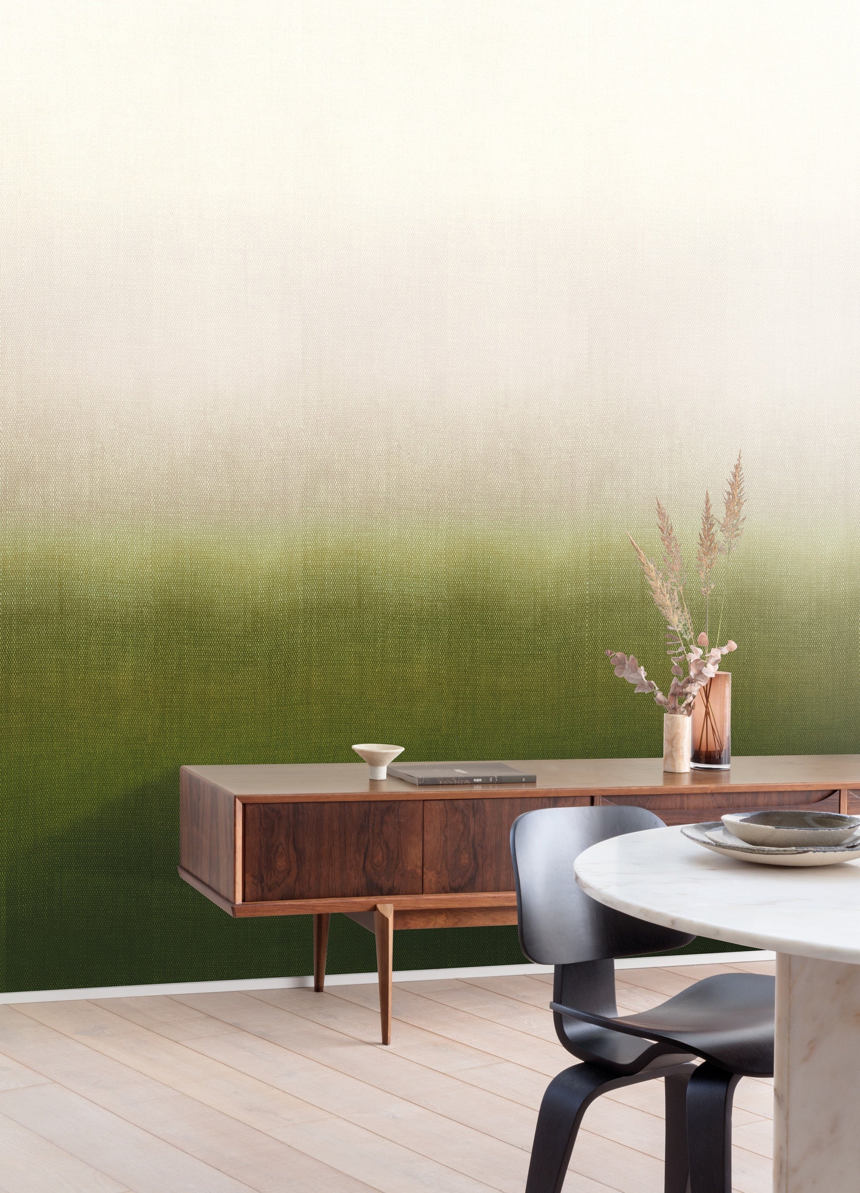 Masureel behang Shady Field in interieur