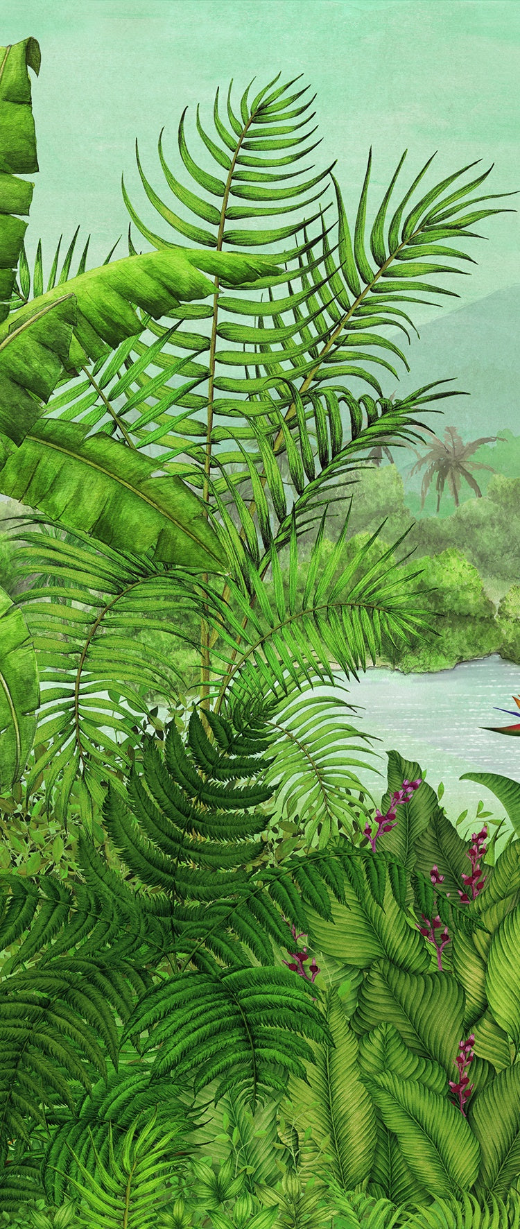 Masureel behang Rainforest Bloom