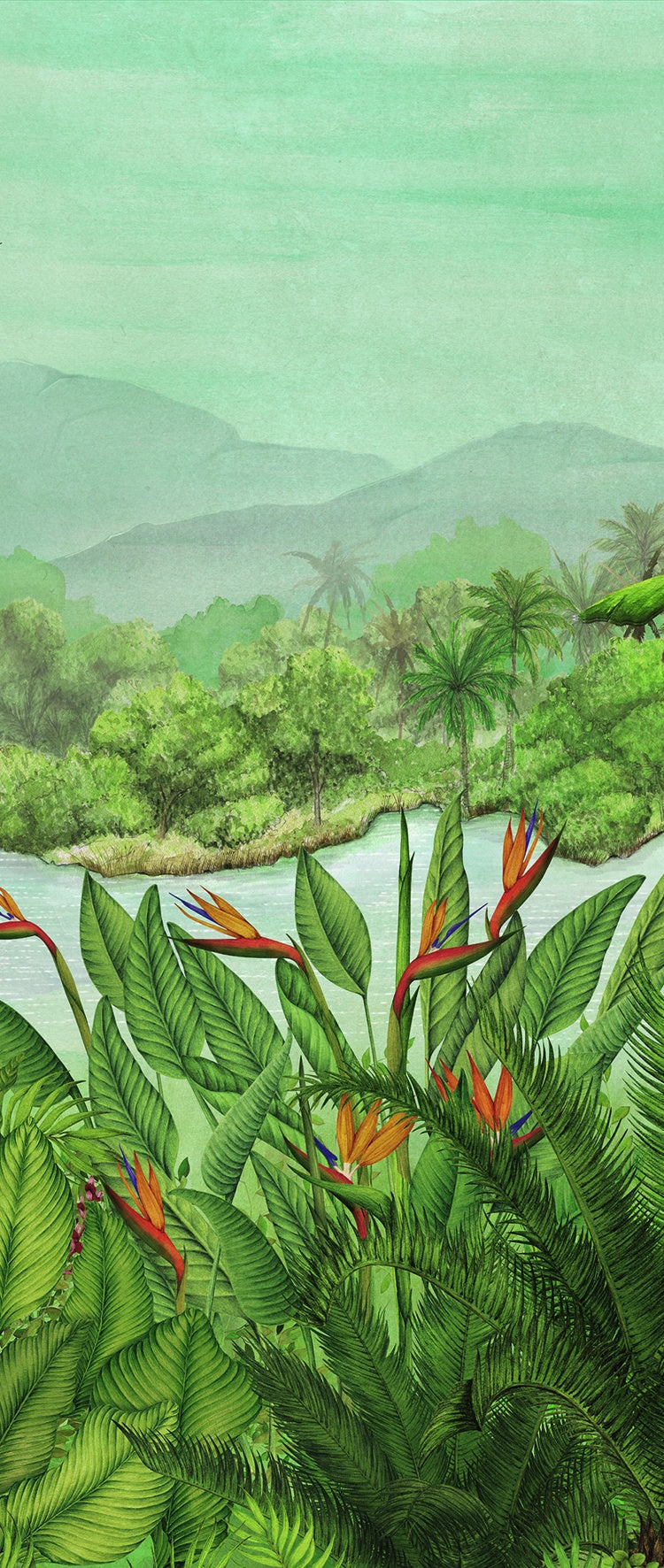 Masureel behang Rainforest Bloom