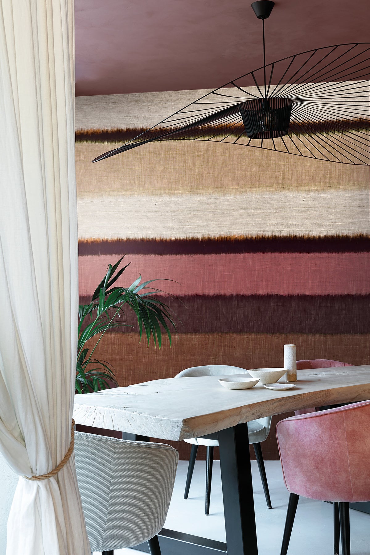 Masureel behang Stripe Cosy in interieur
