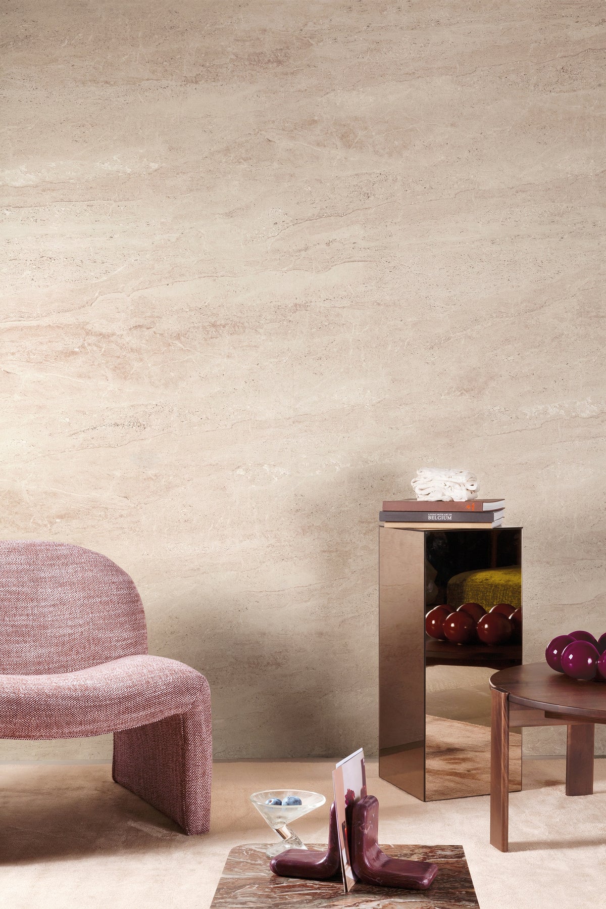 Masureel behang Tivoli Shell in interieur
