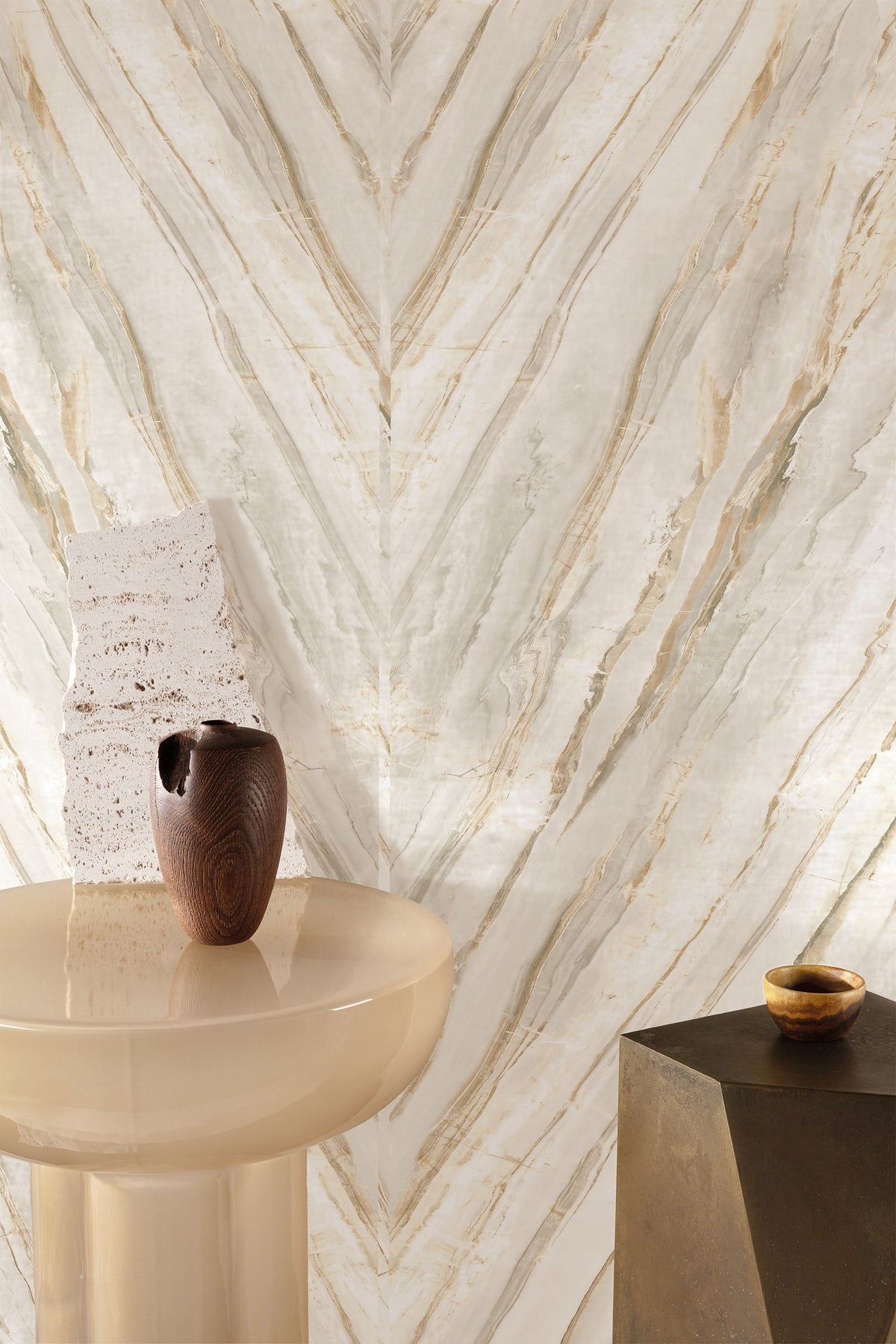 Masureel behang Orobico Macchiato in interieur