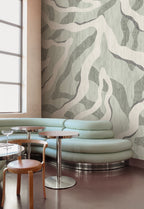 Masureel behang Intarsio Mint in interieur