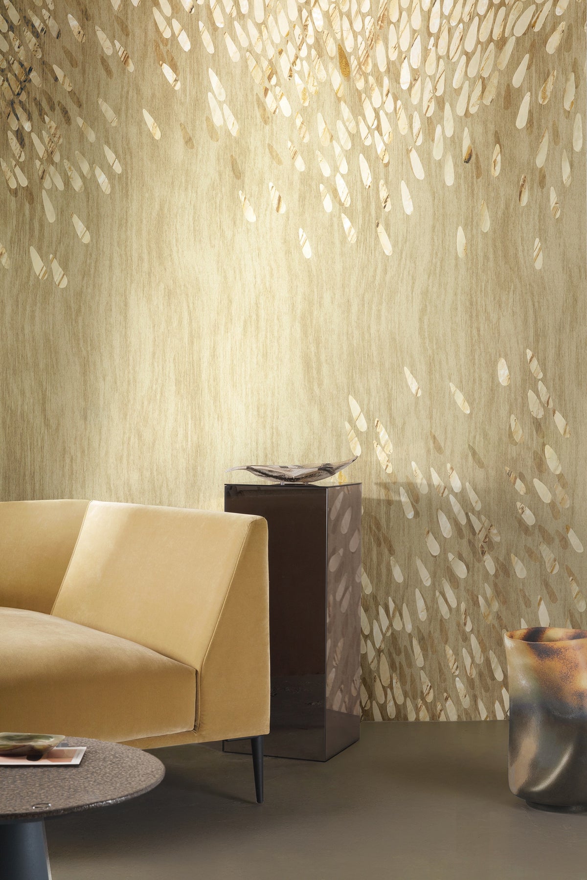 Masureel behang Lapilli Dune in interieur