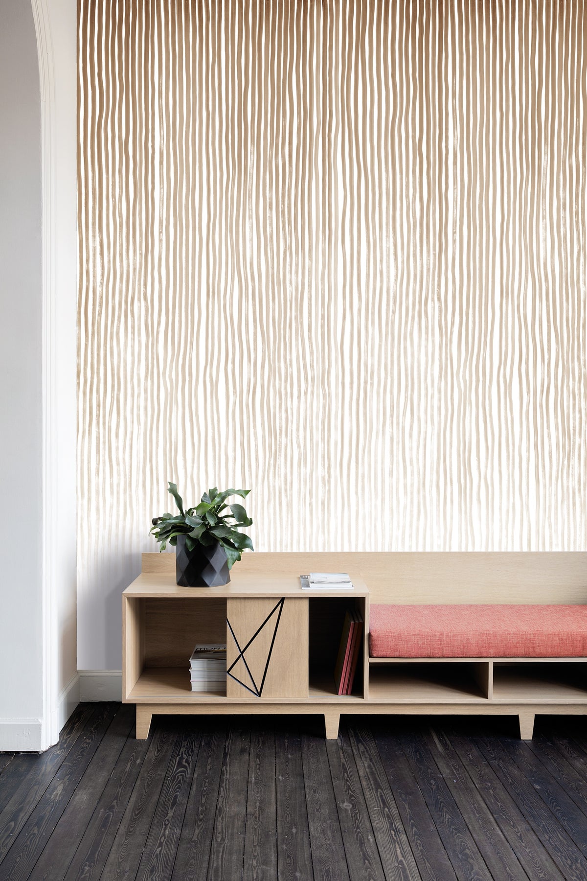 Masureel behang Shino Sand in interieur