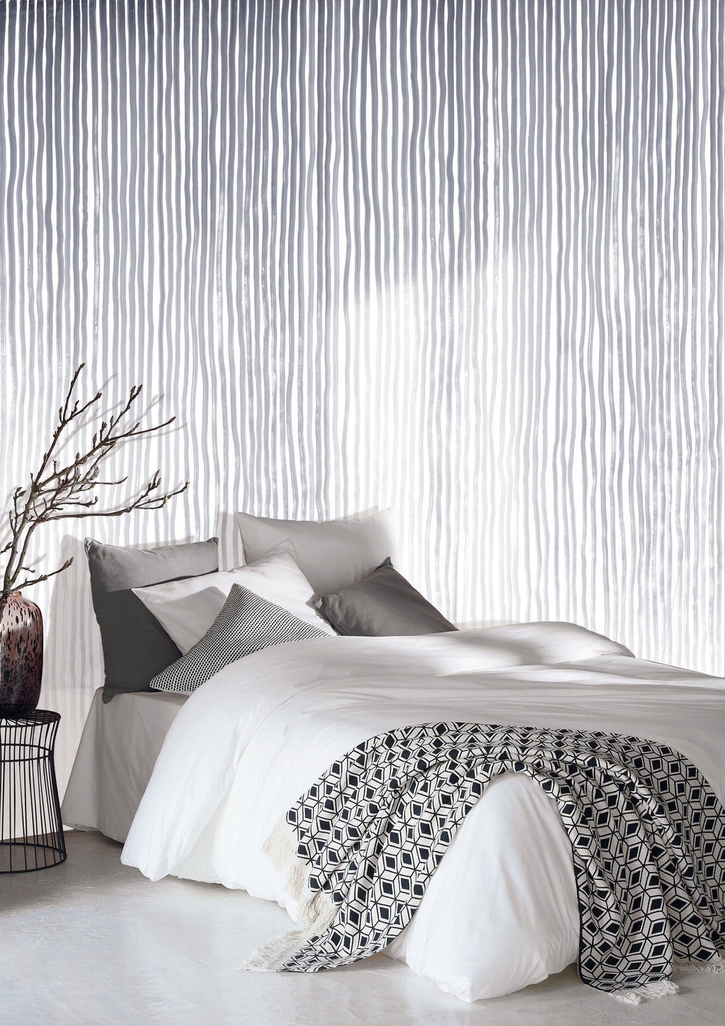 Masureel behang Shino Ink in interieur