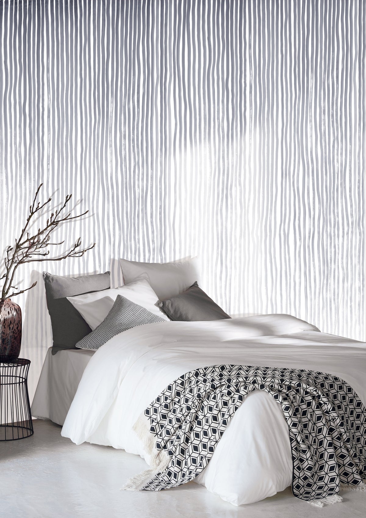 Masureel behang Shino Ink in interieur