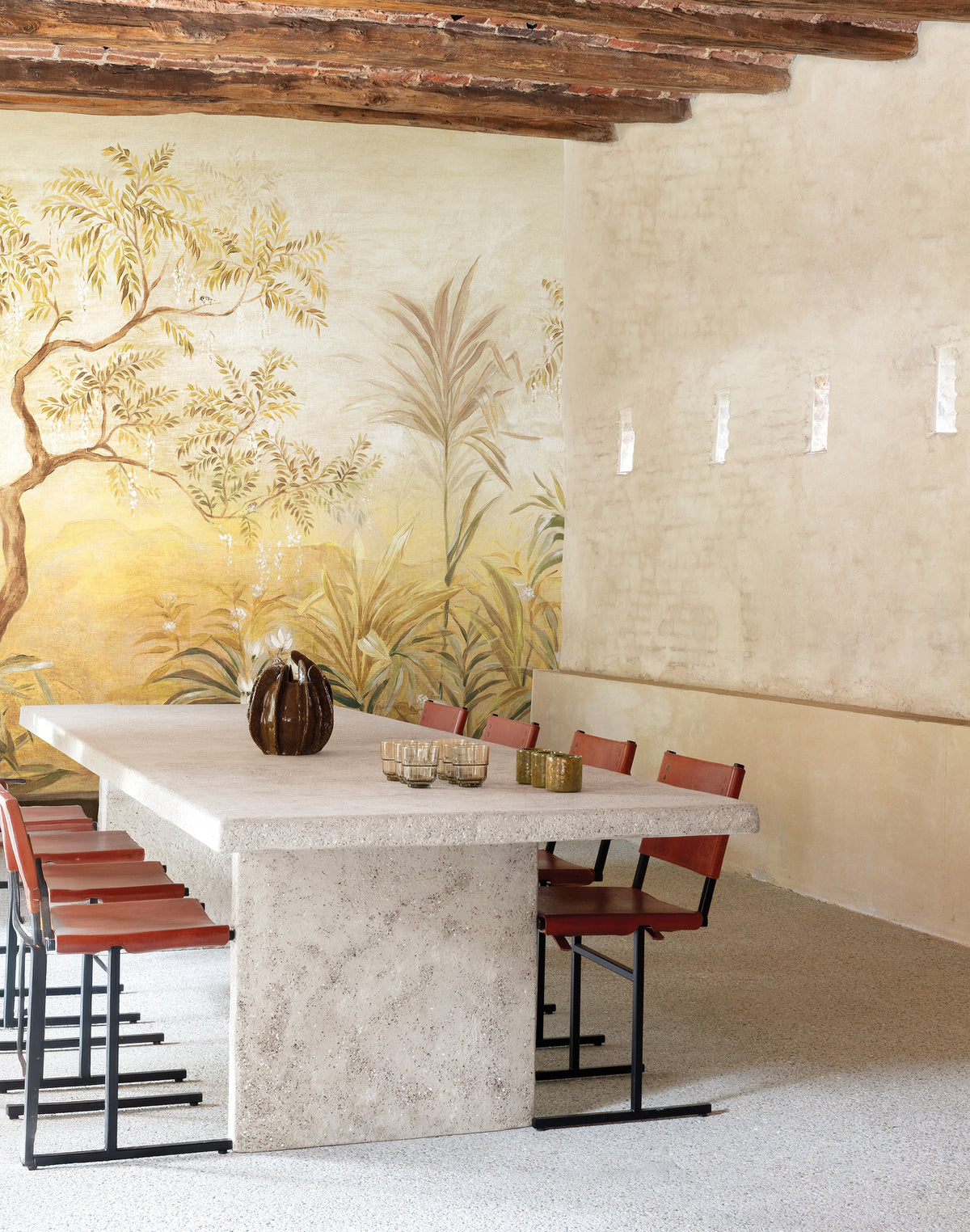 Masureel behang Palmira Gold in interieur