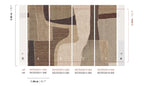 Masureel behang Boro Earth, indeling van de panelen
