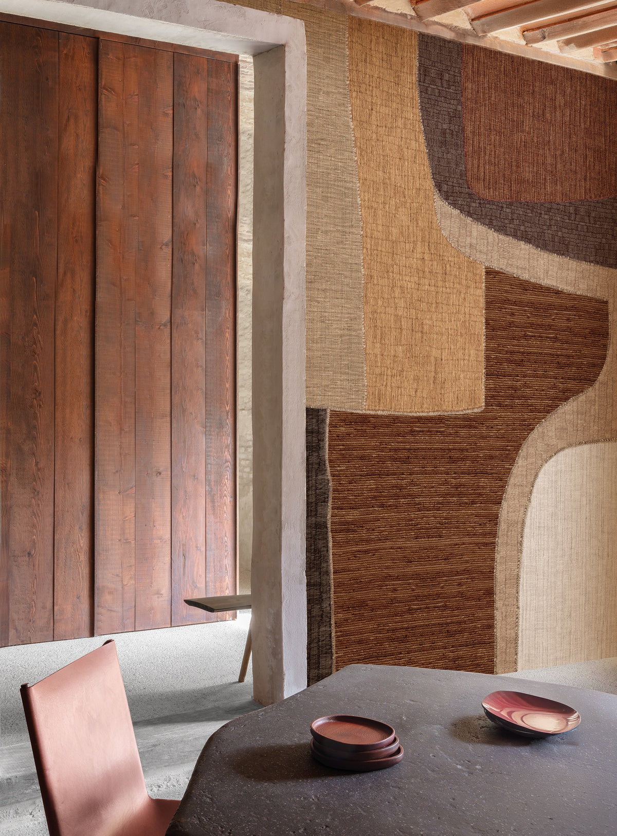 Masureel behang Boro Almond in interieur