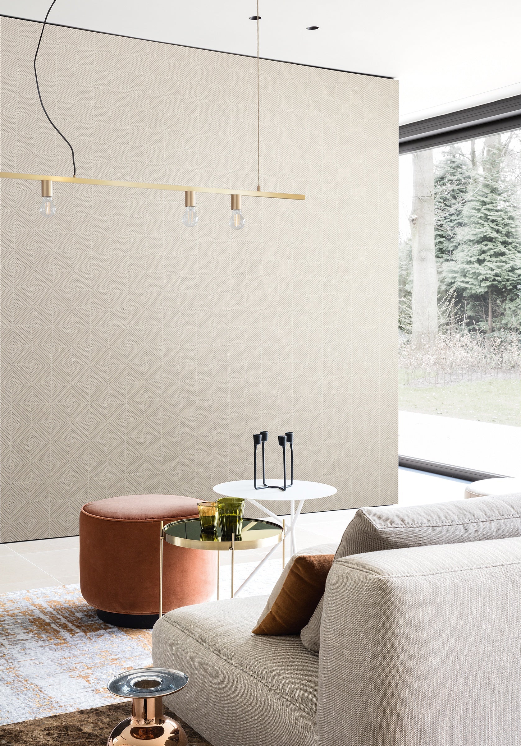 Masureel behang Tyre Dew in interieur