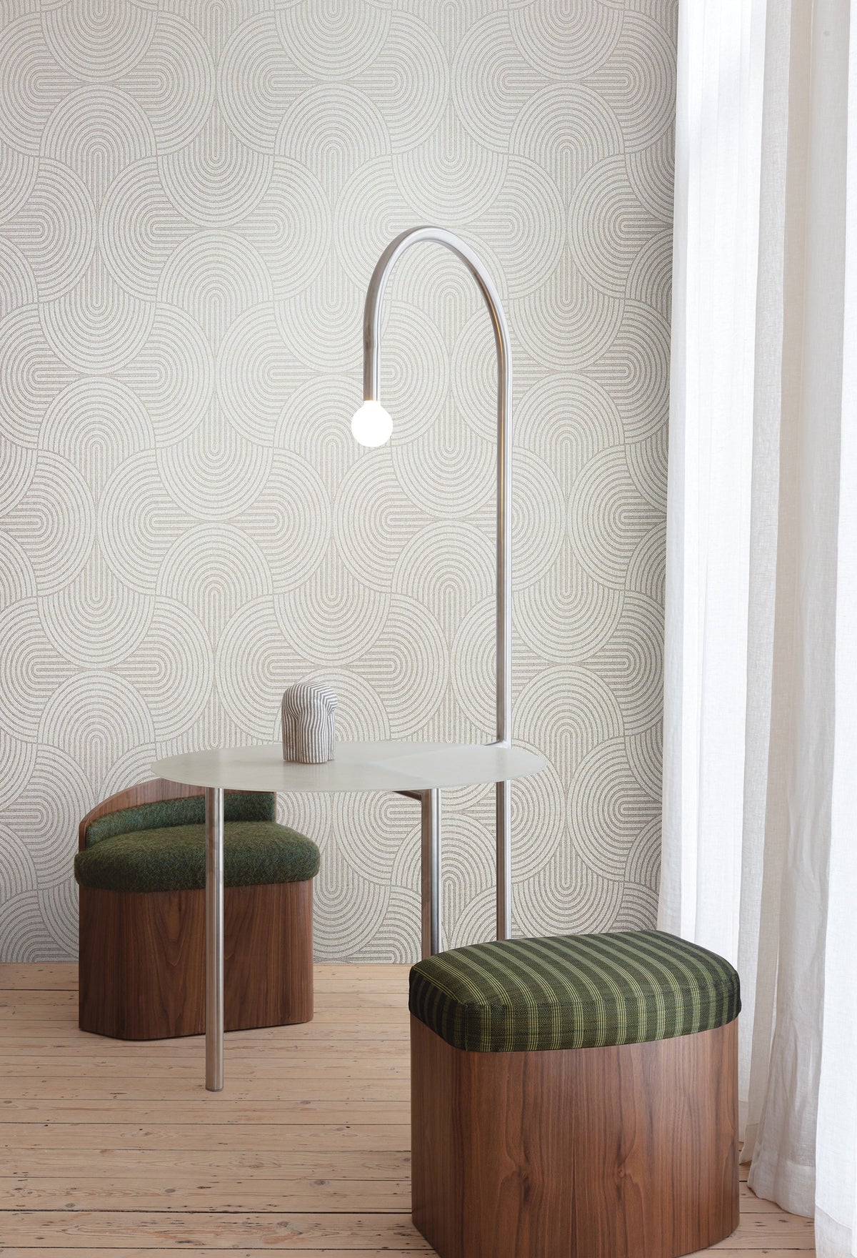 Masureel behang Earth Ivy in interieur