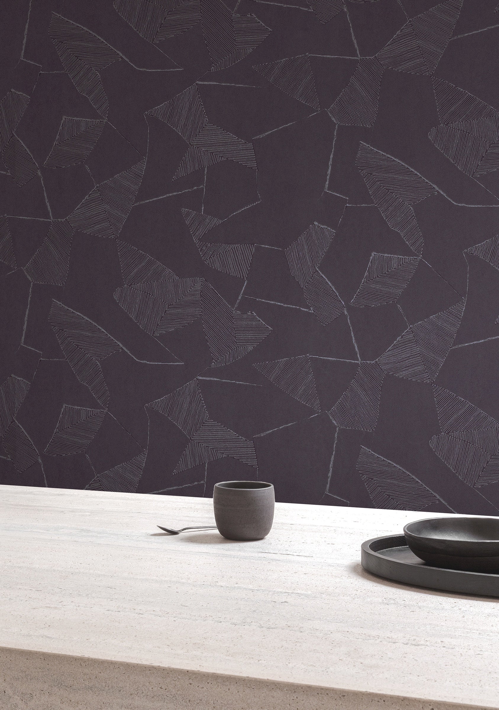 Masureel behang Magma Caviar in interieur