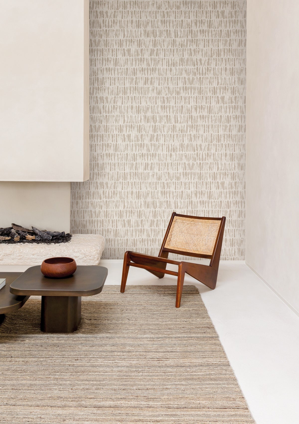 Masureel behang Erosio Sand in interieur