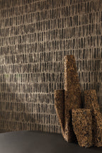 Masureel behang Erosio Midnight in interieur