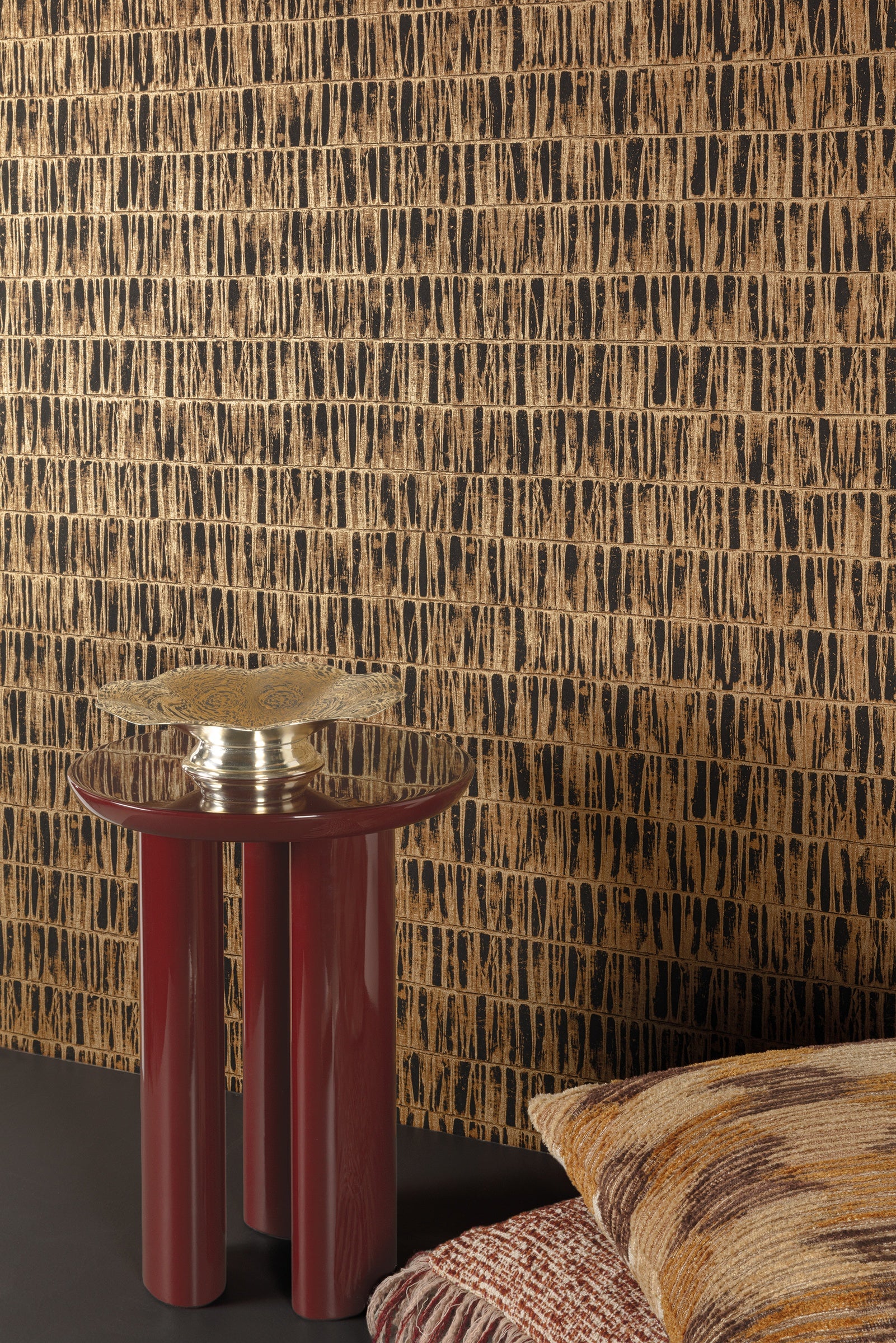 Masureel behang Erosio Gold in interieur