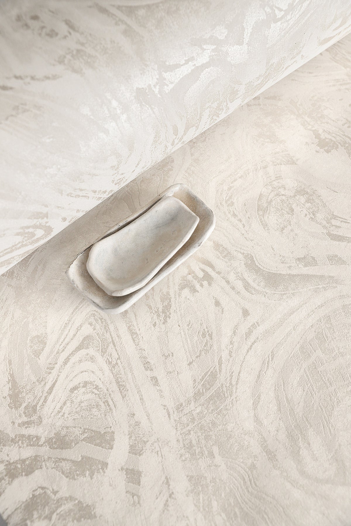 Masureel behang Ebru Moonbeam in interieur