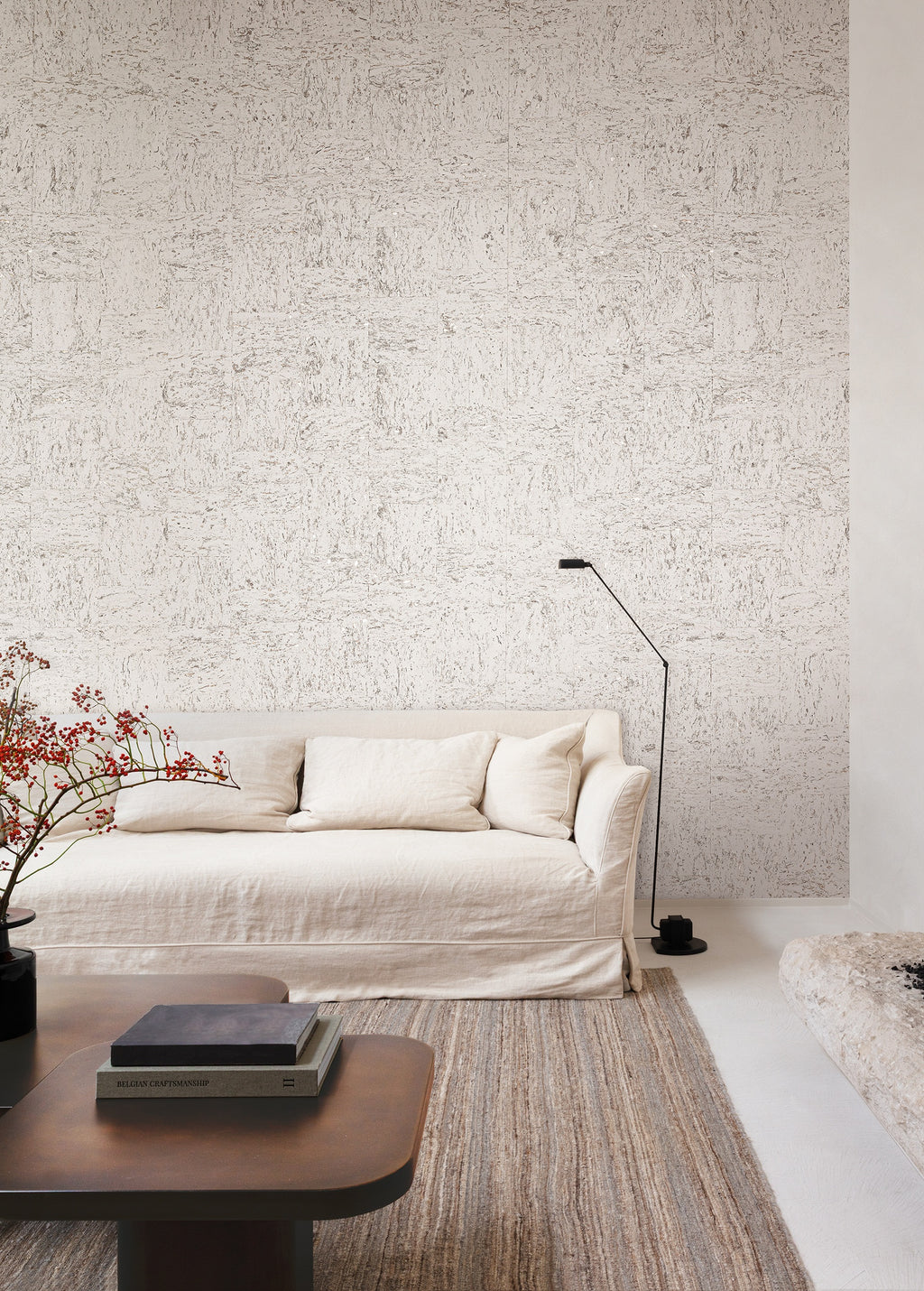 Masureel behang Suber Snow in interieur