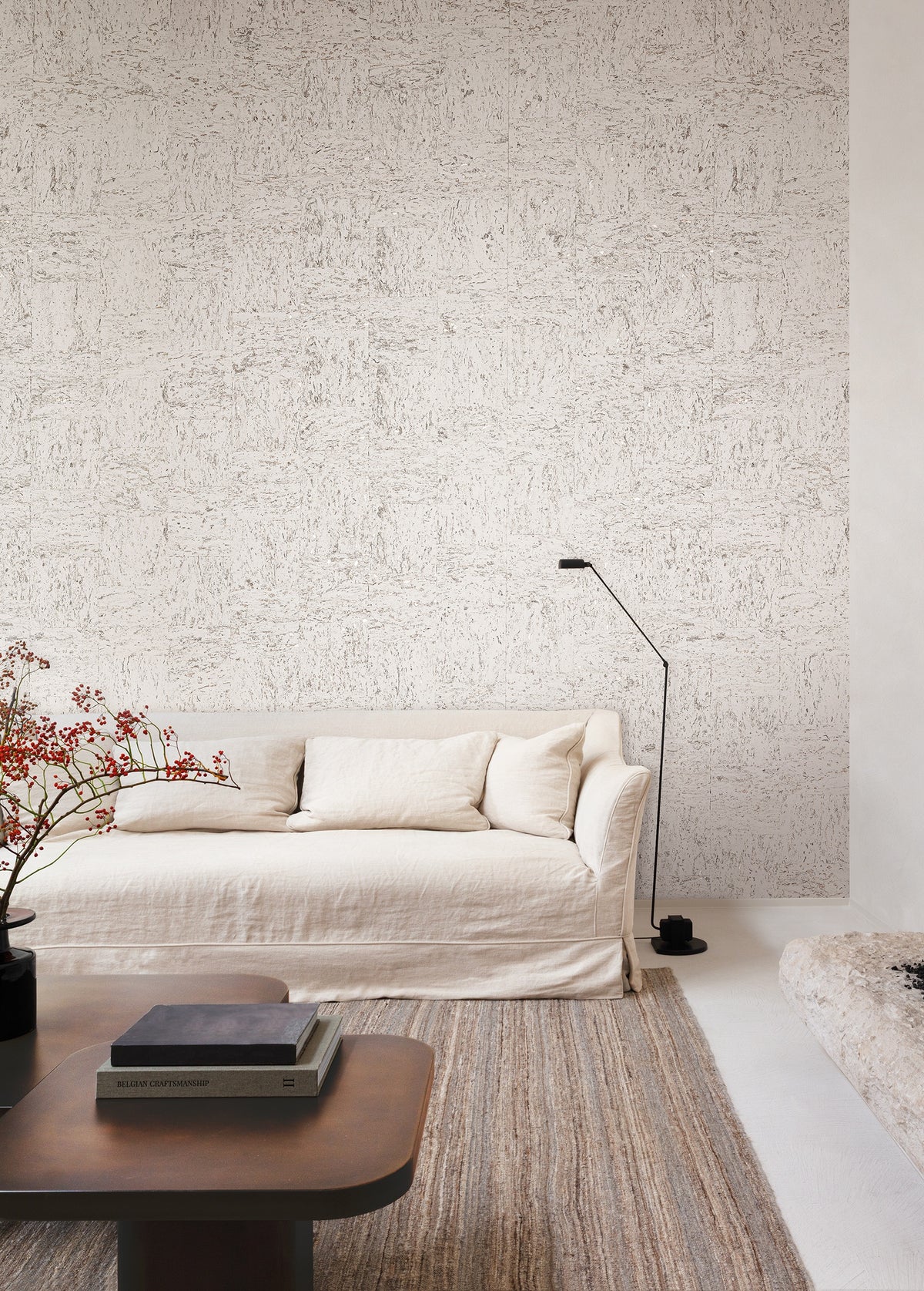 Masureel behang Suber Snow in interieur