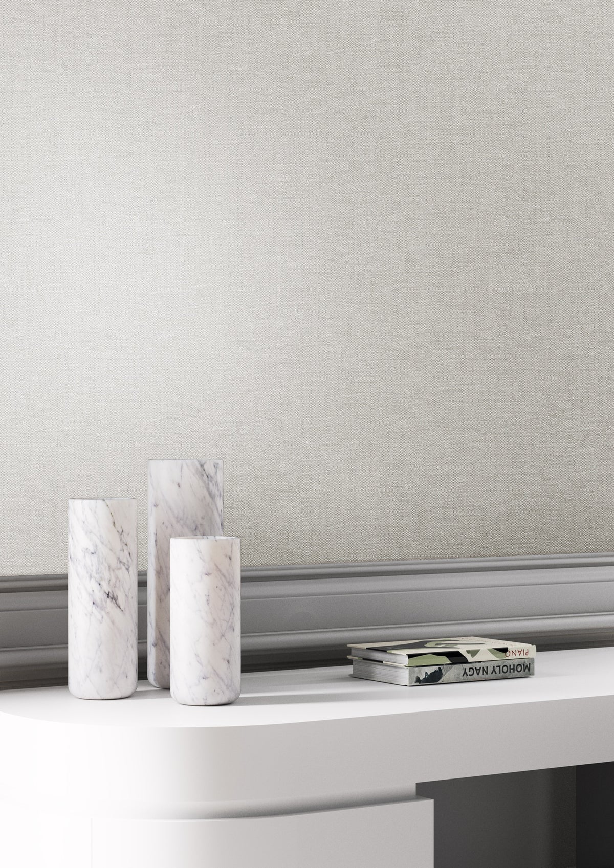 Masureel behang Kos Ivory in interieur