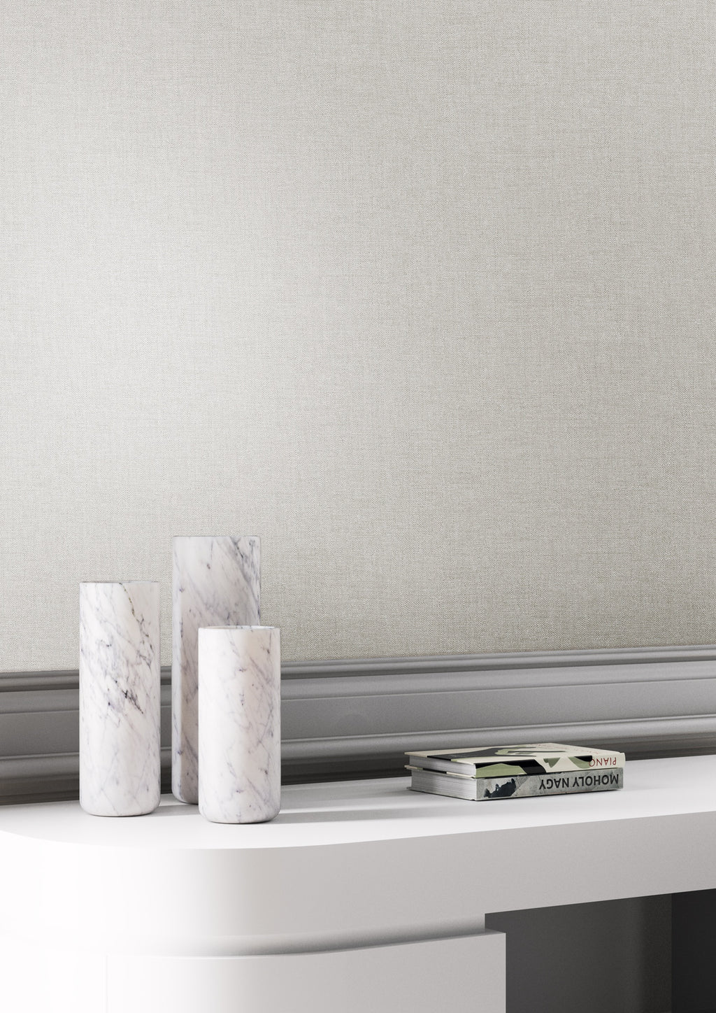 Masureel behang Kos Ivory in interieur