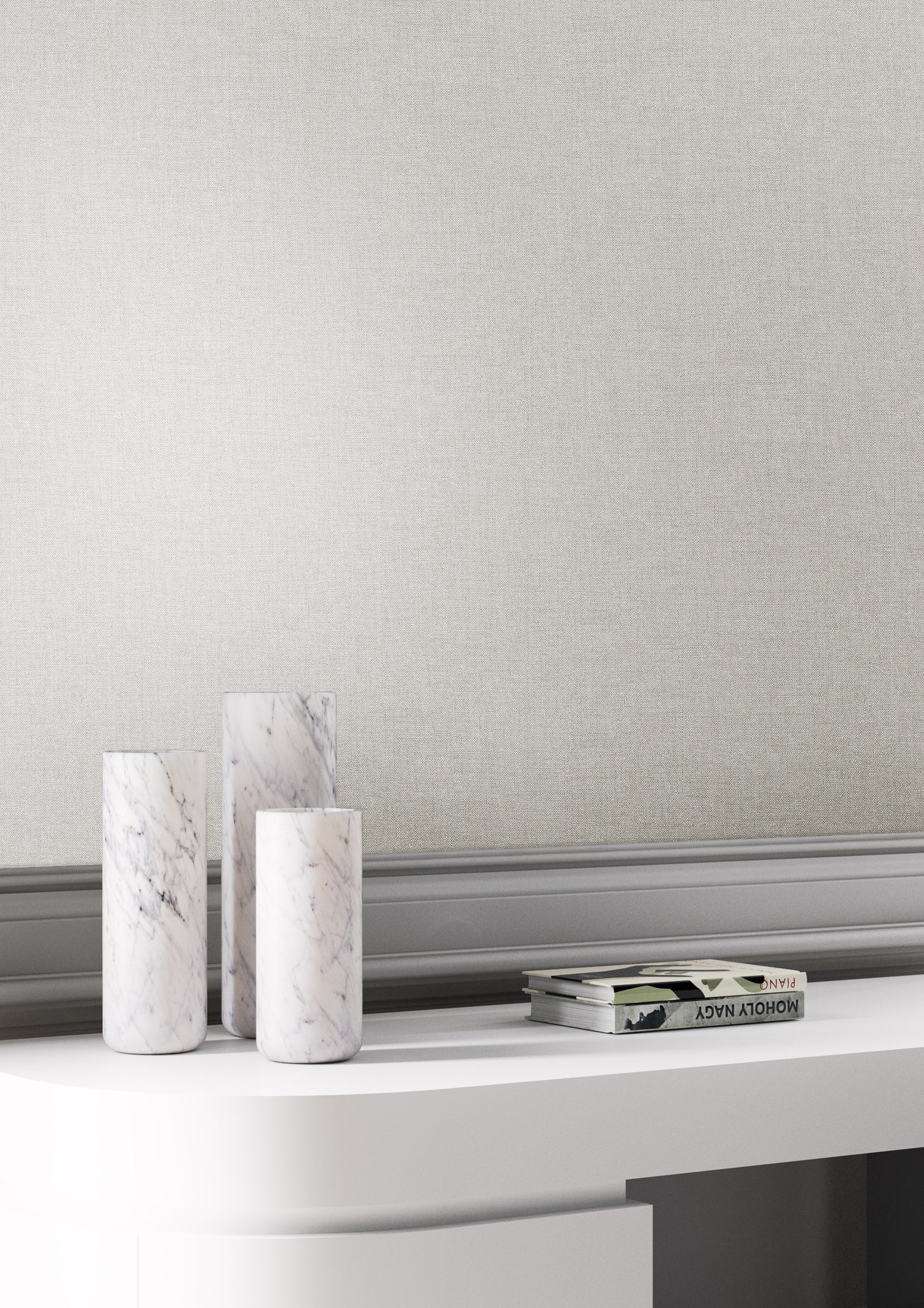 Masureel behang Kos Ivory in interieur