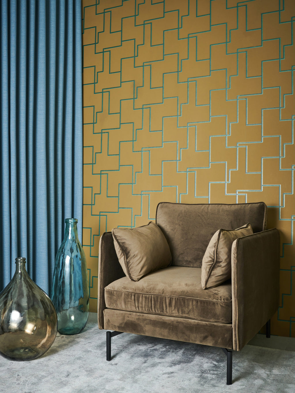 Masureel behang Christo Antelope in interieur