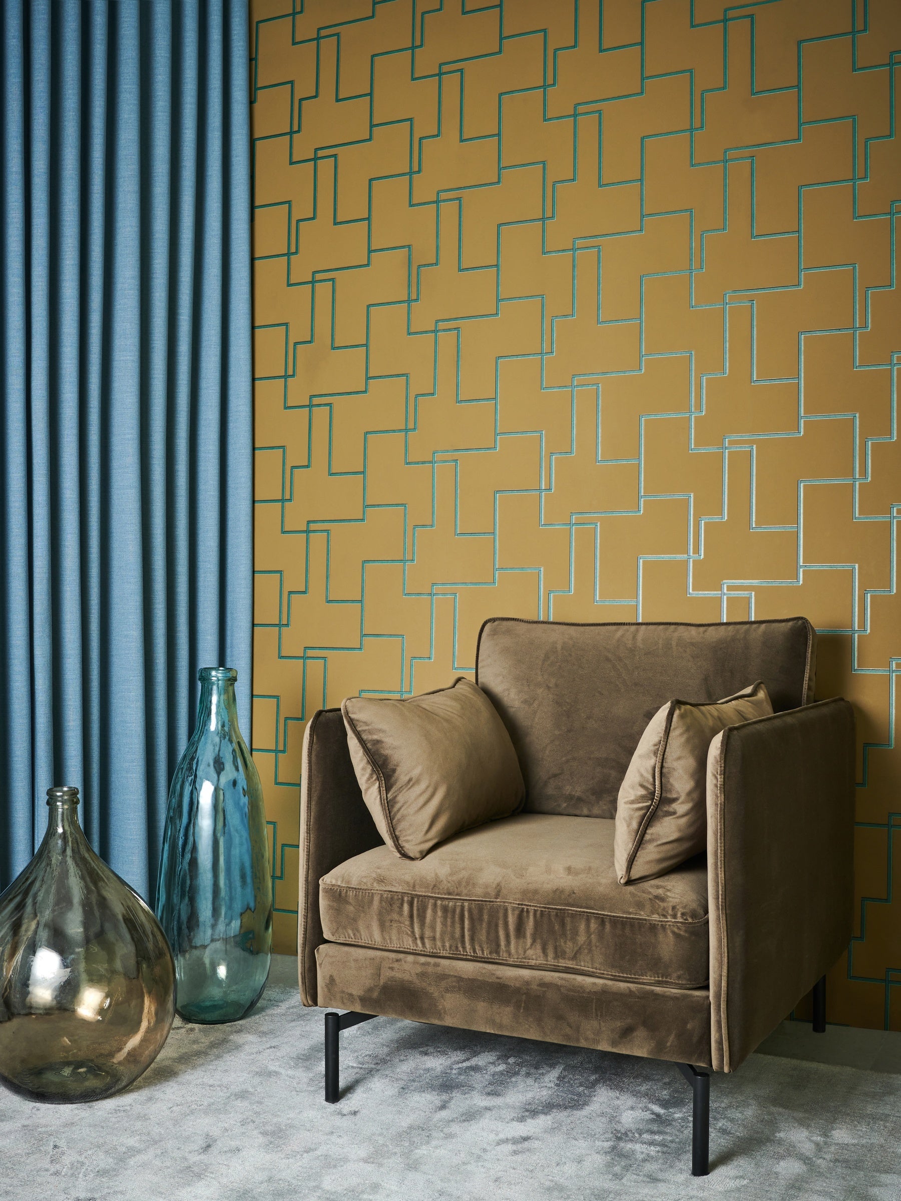 Masureel behang Christo Antelope in interieur