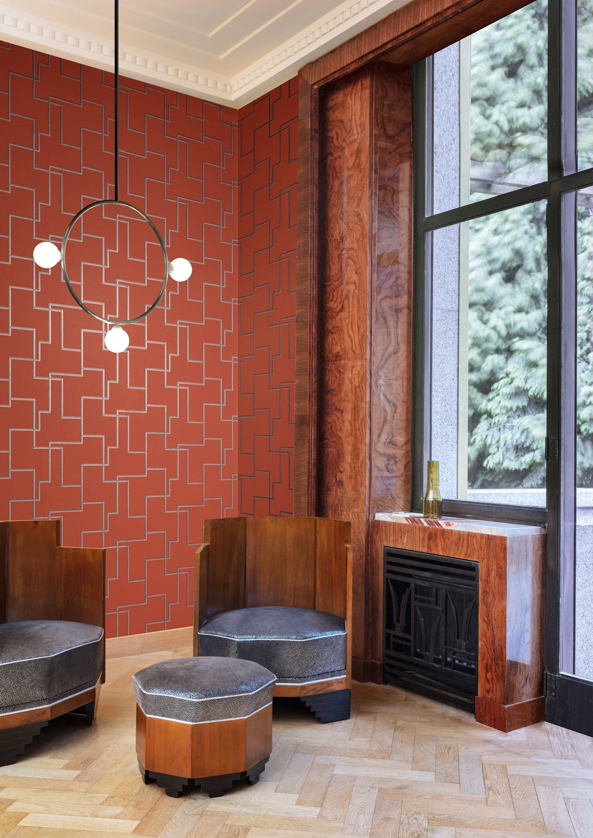 Masureel behang Christo Rust in interieur