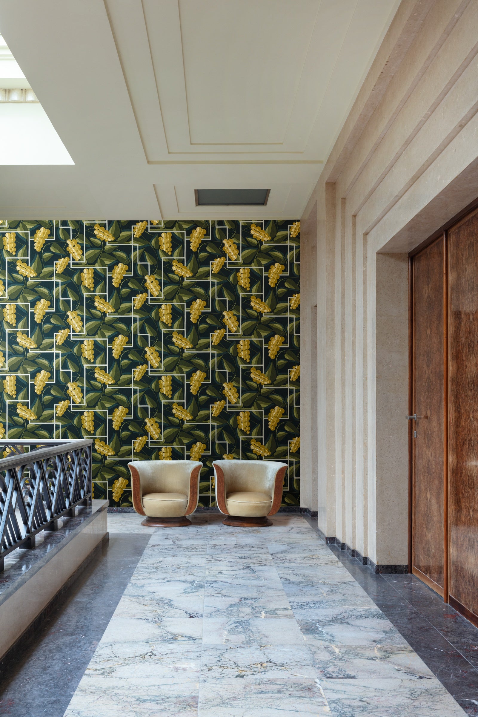 Masureel behang Henry Oasis in interieur
