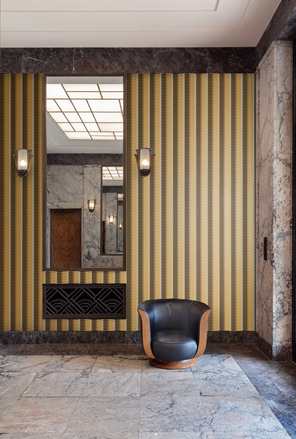 Masureel behang Jules Gold in interieur