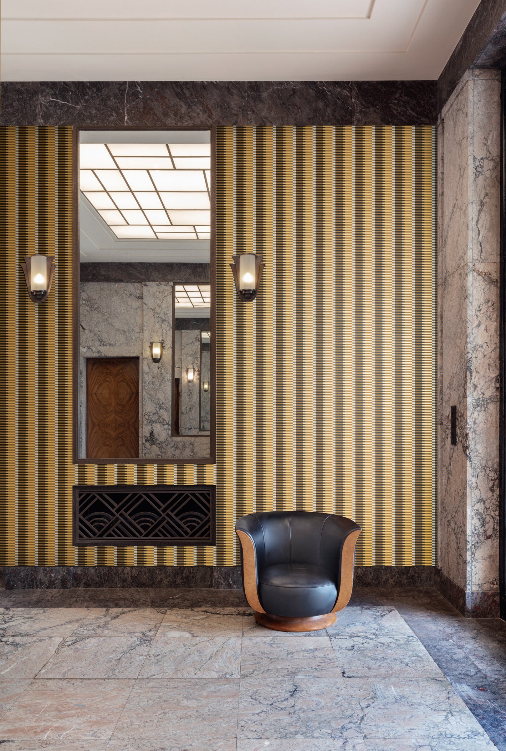 Masureel behang Jules Gold in interieur