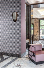 Masureel behang Suzanne Woodrose in interieur