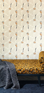 Masureel behang FOL1404 Kardinal in interieur