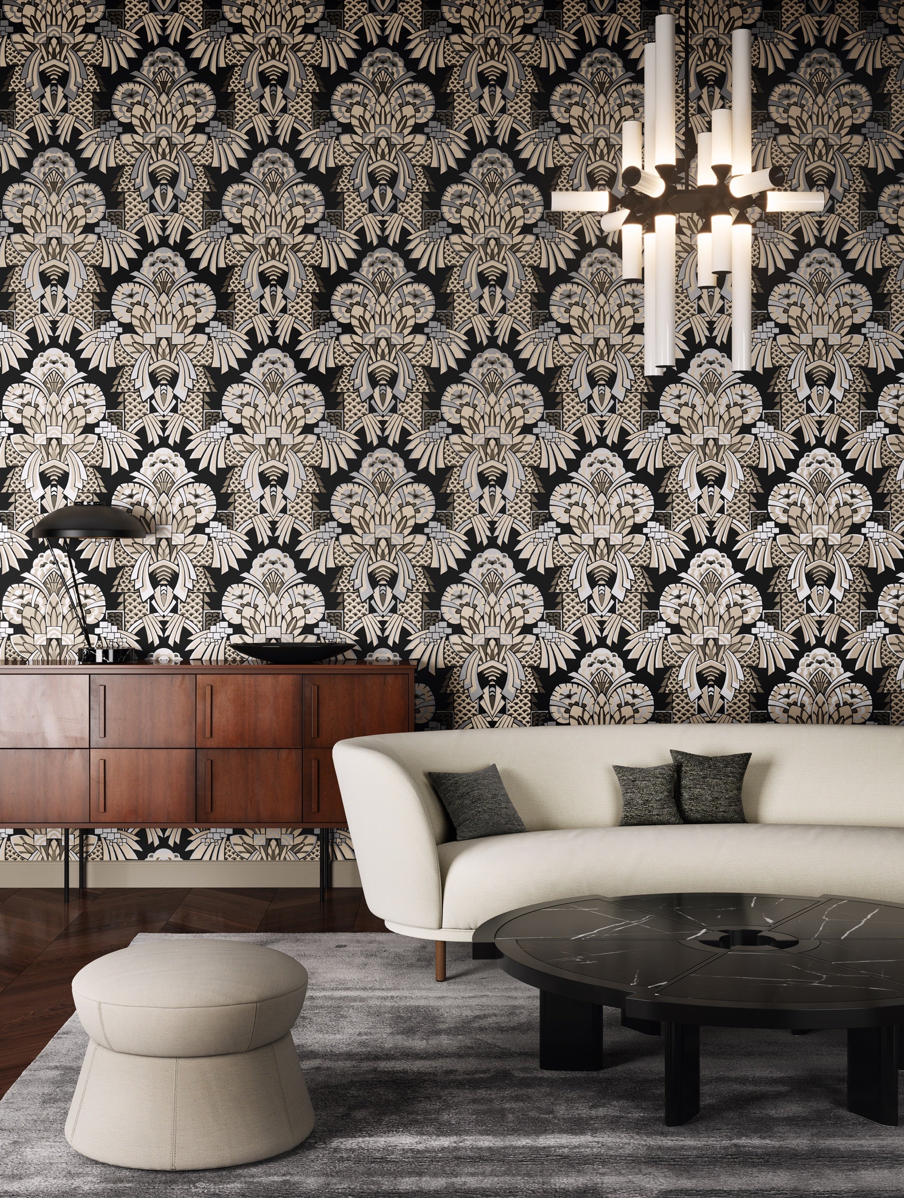 Masureel behang Dorothy Castlerock in interieur