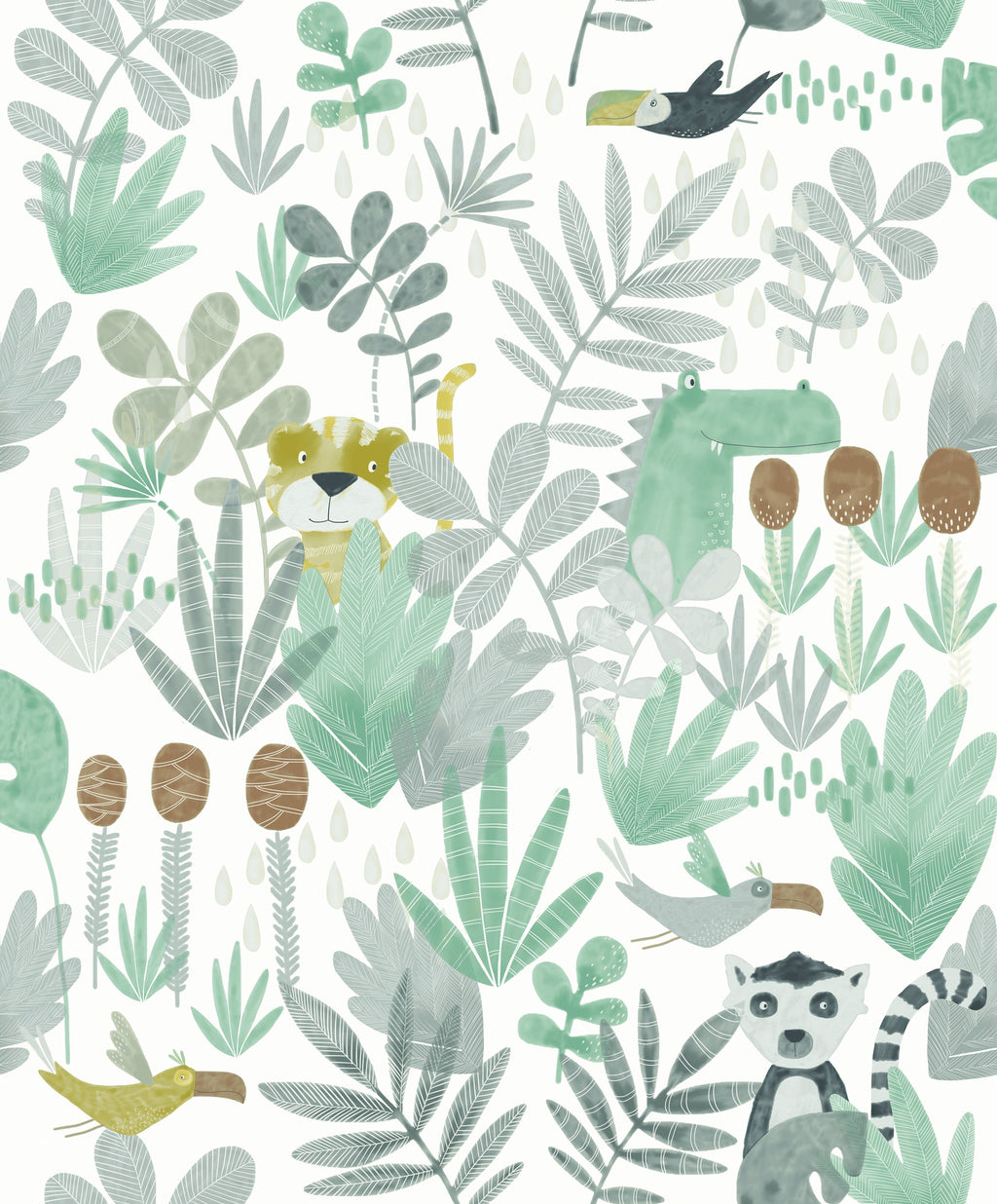 Masureel behang WILDERNESS JADE