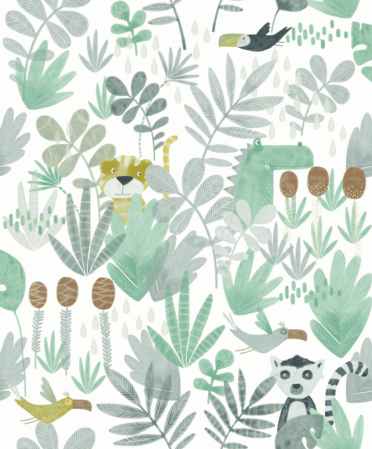 Masureel behang WILDERNESS JADE